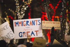 immigrants make america great protest signs